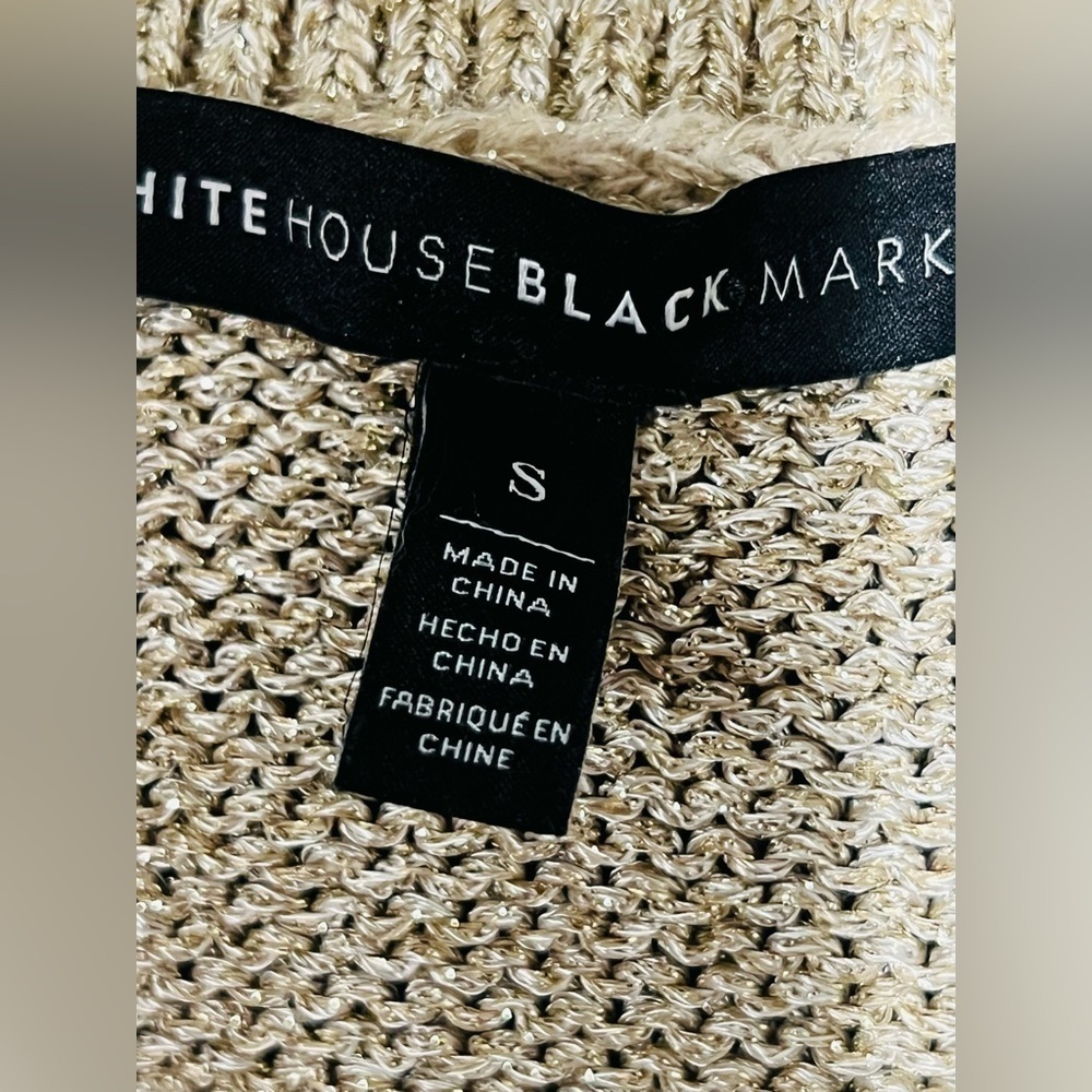 White House Black Market golden sweater size S like new ππ» - Picture 6 of 9
